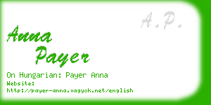 anna payer business card